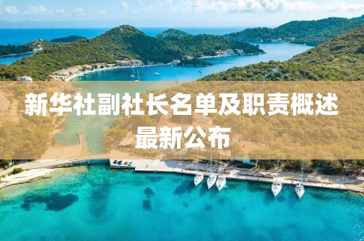 新華社副社長名單及職責概述最新公布