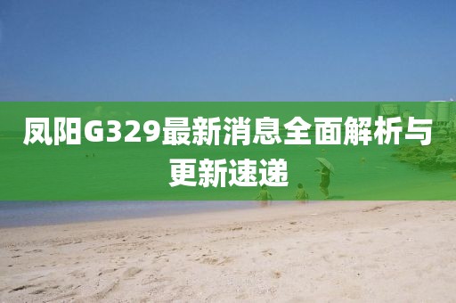 鳳陽G329最新消息全面解析與更新速遞