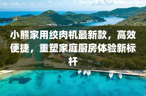 小熊家用絞肉機(jī)最新款，高效便捷，重塑家庭廚房體驗(yàn)新標(biāo)桿