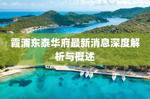 霞浦東泰華府最新消息深度解析與概述
