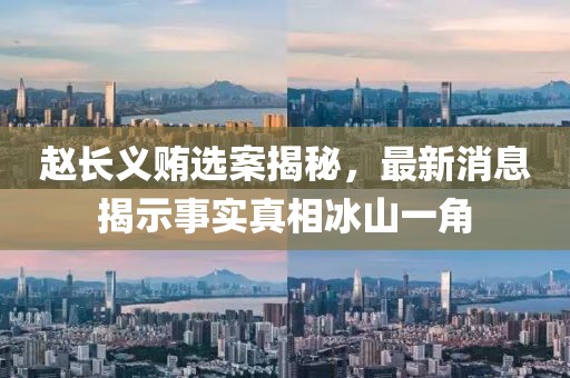 趙長義賄選案揭秘，最新消息揭示事實真相冰山一角