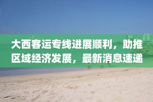 大西客運專線進展順利，助推區(qū)域經(jīng)濟發(fā)展，最新消息速遞
