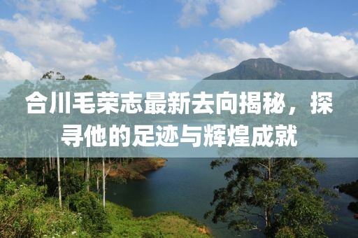 合川毛榮志最新去向揭秘，探尋他的足跡與輝煌成就