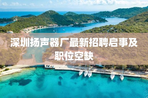 深圳揚(yáng)聲器廠最新招聘啟事及職位空缺