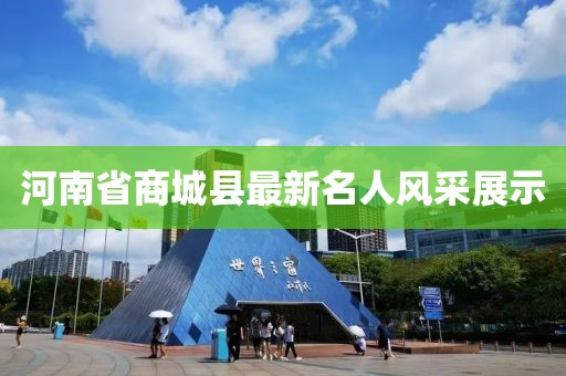 河南省商城縣最新名人風(fēng)采展示
