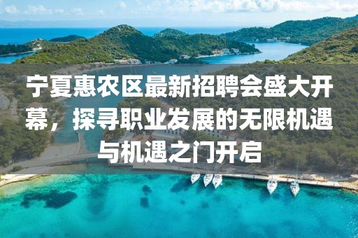寧夏惠農(nóng)區(qū)最新招聘會盛大開幕，探尋職業(yè)發(fā)展的無限機遇與機遇之門開啟