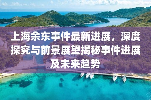 上海余東事件最新進(jìn)展，深度探究與前景展望揭秘事件進(jìn)展及未來趨勢