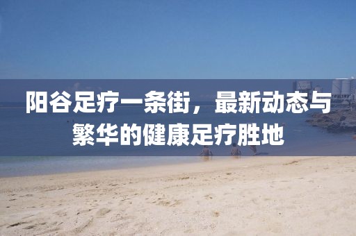 陽谷足療一條街，最新動態(tài)與繁華的健康足療勝地