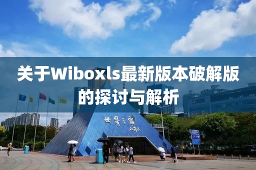 關(guān)于Wiboxls最新版本破解版的探討與解析