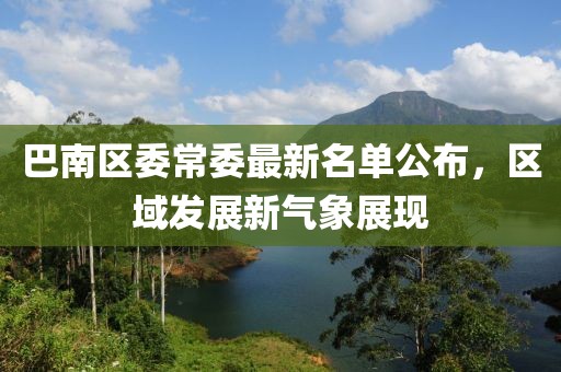 巴南區(qū)委常委最新名單公布，區(qū)域發(fā)展新氣象展現(xiàn)