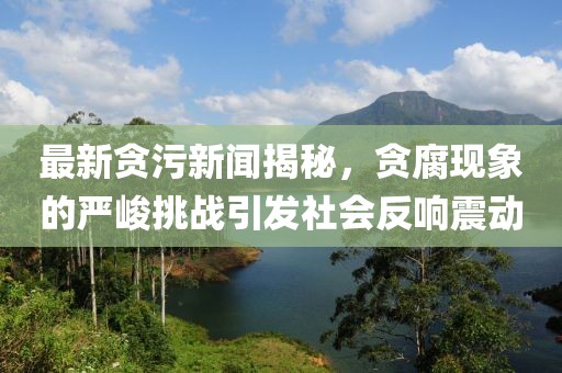 最新貪污新聞揭秘，貪腐現(xiàn)象的嚴(yán)峻挑戰(zhàn)引發(fā)社會(huì)反響震動(dòng)