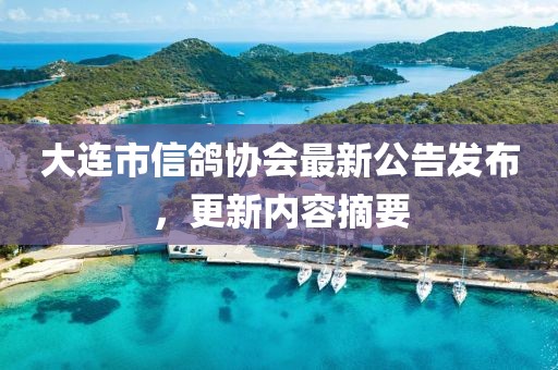 大連市信鴿協(xié)會最新公告發(fā)布，更新內(nèi)容摘要