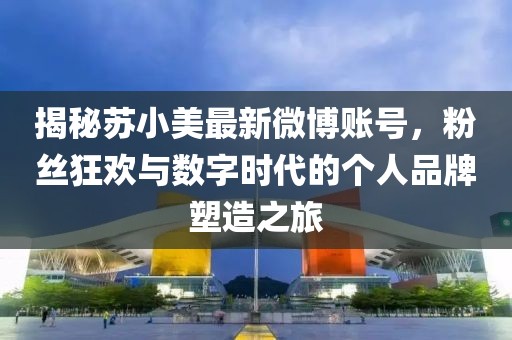 揭秘蘇小美最新微博賬號(hào)，粉絲狂歡與數(shù)字時(shí)代的個(gè)人品牌塑造之旅