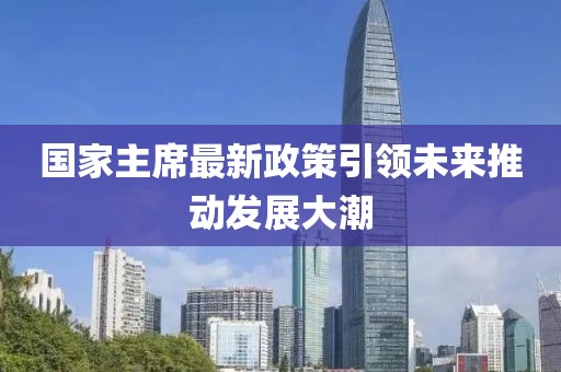 國家主席最新政策引領(lǐng)未來推動(dòng)發(fā)展大潮
