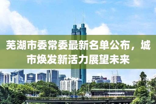 蕪湖市委常委最新名單公布，城市煥發(fā)新活力展望未來