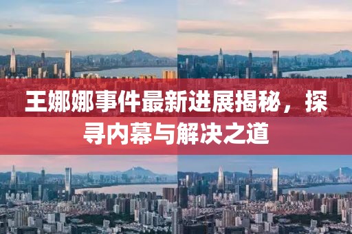 王娜娜事件最新進(jìn)展揭秘，探尋內(nèi)幕與解決之道