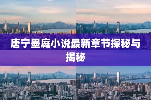 唐寧墨庭小說最新章節(jié)探秘與揭秘